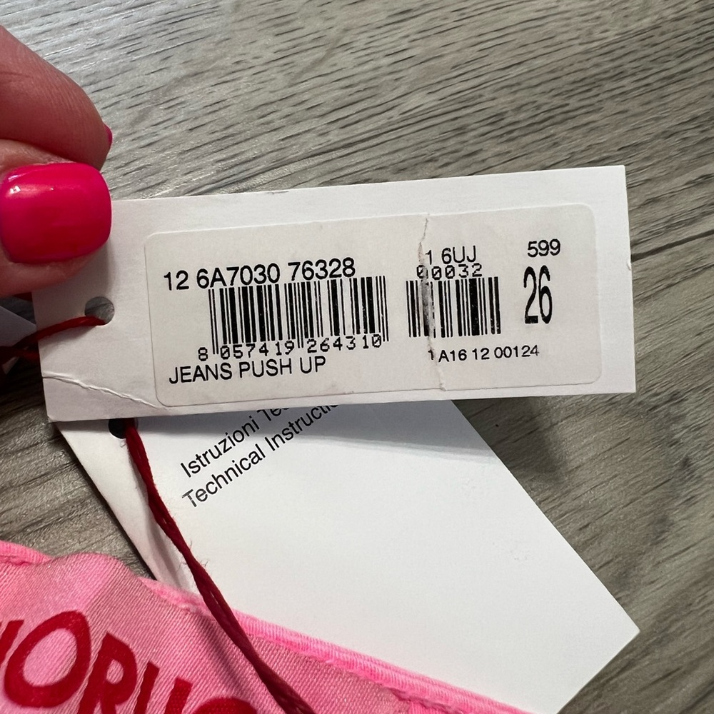 Fiorucci Hot Pink Angel Jeans size 26 - Picture 2 of 6